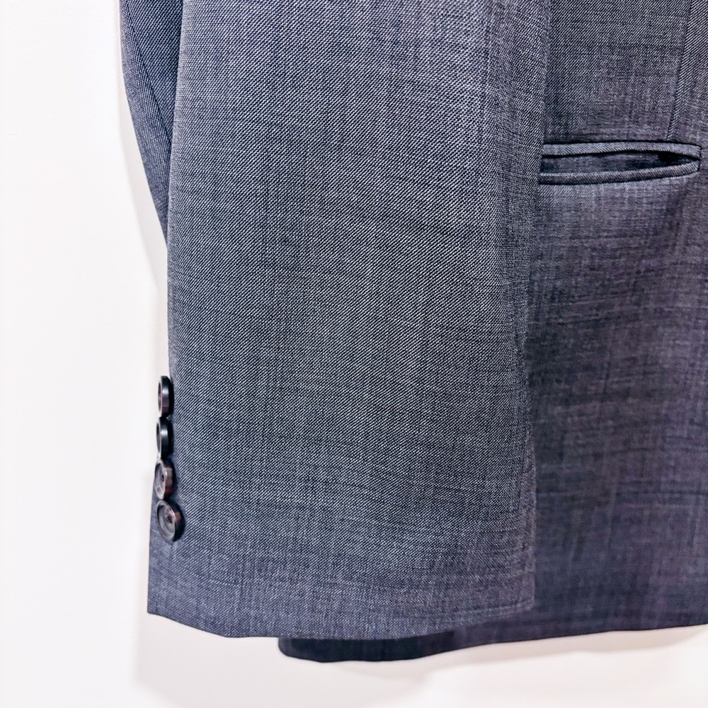RALPH LAUREN Grey Wool Blazer Tailored Classic Business Casual | 44R * - Picture 7 of 9